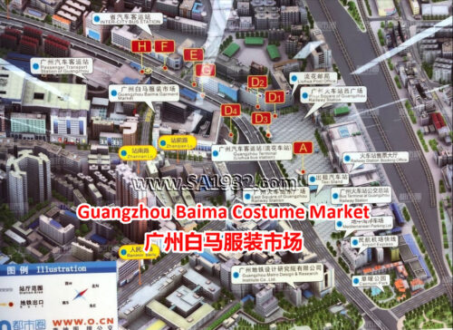 Guangzhou Baima Costume Market 广州白马服装市场 اسواق مهمة في غوانزو