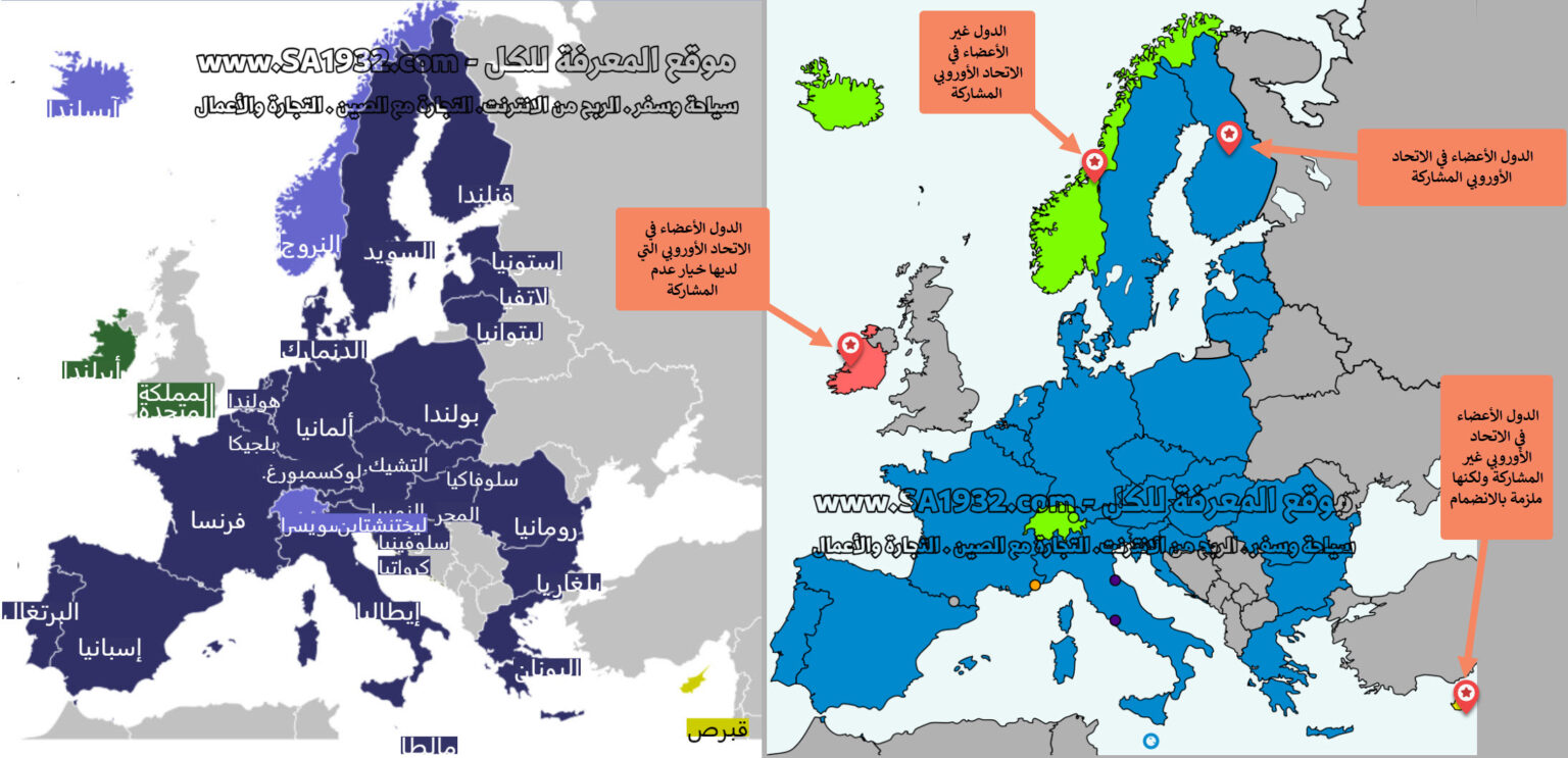 الدول الأعضاء في الاتحاد الأوروبي المشاركة