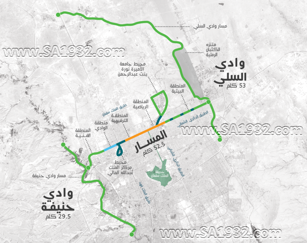 ماهو مشروع المسار الرياضي بمدينة الرياض؟ اين يبدا وينتهي؟