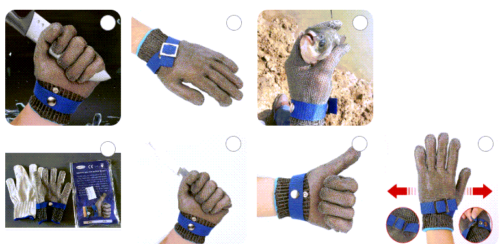 قفازات مقاومة للقطع والادوات الحادة Stainless Steel Gloves Anti-cut Safety Cut Resistant Hand