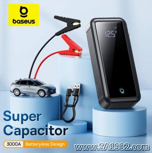 Baseus Super Capacitor Car Jump Starter 3000A