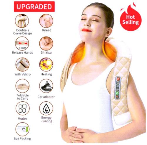 JinKaiRui U Shape Massage Shawl Electrical Shiatsu Back