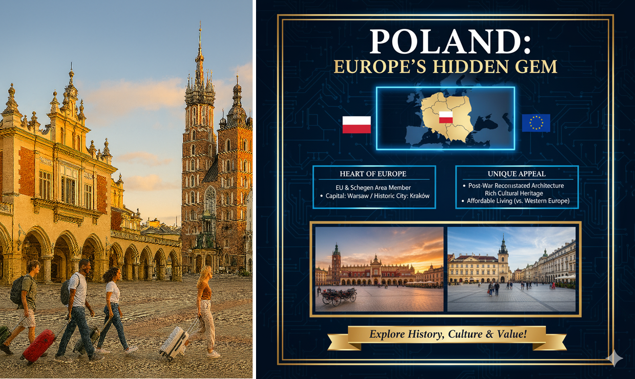 السفر إلى بولندا, تأشيرة شنغن بولندا للخليجيين, وارسو, كراكوف, أرخص طيران لبولندا, العملة في بولندا مقابل الريال, الأمن في بولندا, أفضل وقت لزيارة بولندا