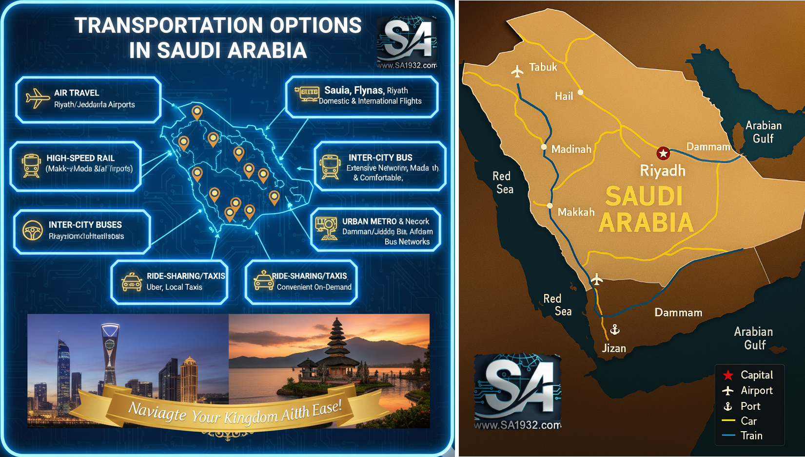 Transportation Options in Saudi Arabia