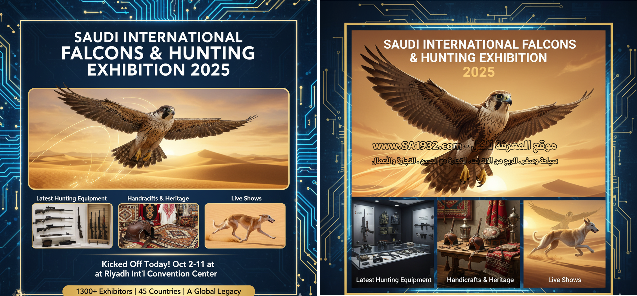 انطلقت فعاليات معرض الصقور والصيد السعودي الدولي 2025