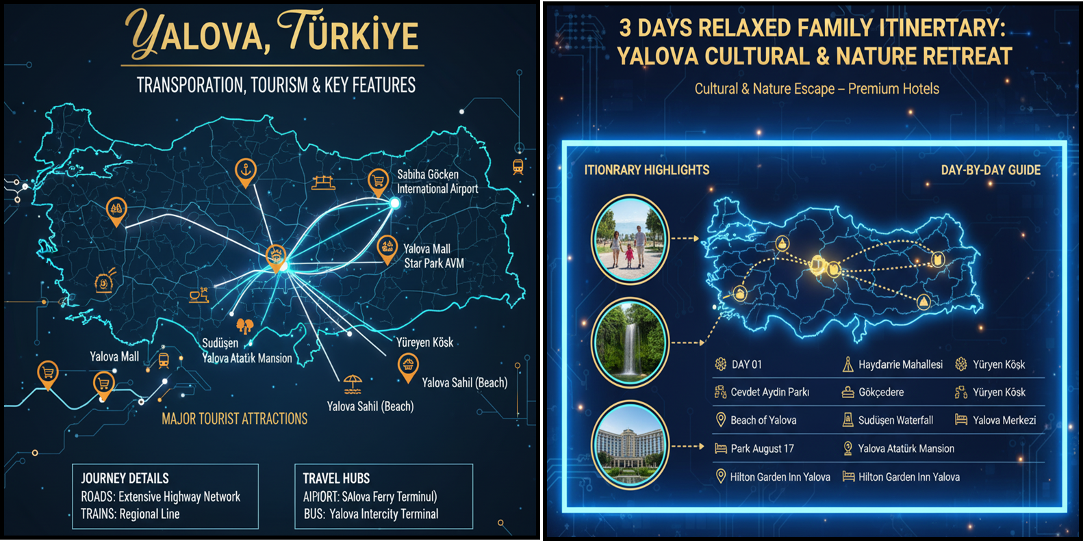 يالوفا (Yalova) 2025: دليل المسافر الكامل للمدينة التركية الخضراء – التأشيرة، الشلالات، الحمامات العلاجية ونصائح السفر.