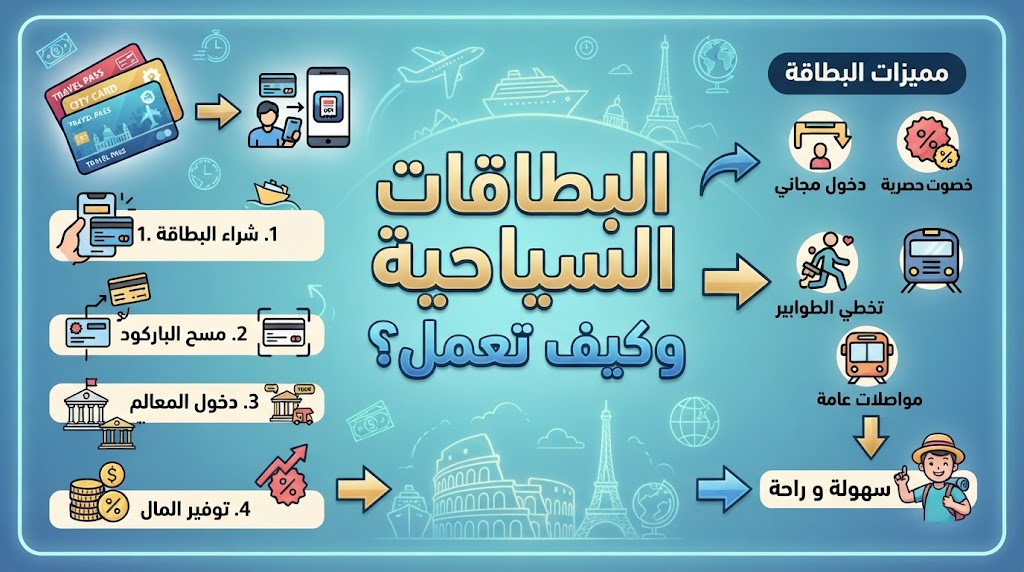 أبرز وأشهر البطاقات السياحية في أوروبا والعالم